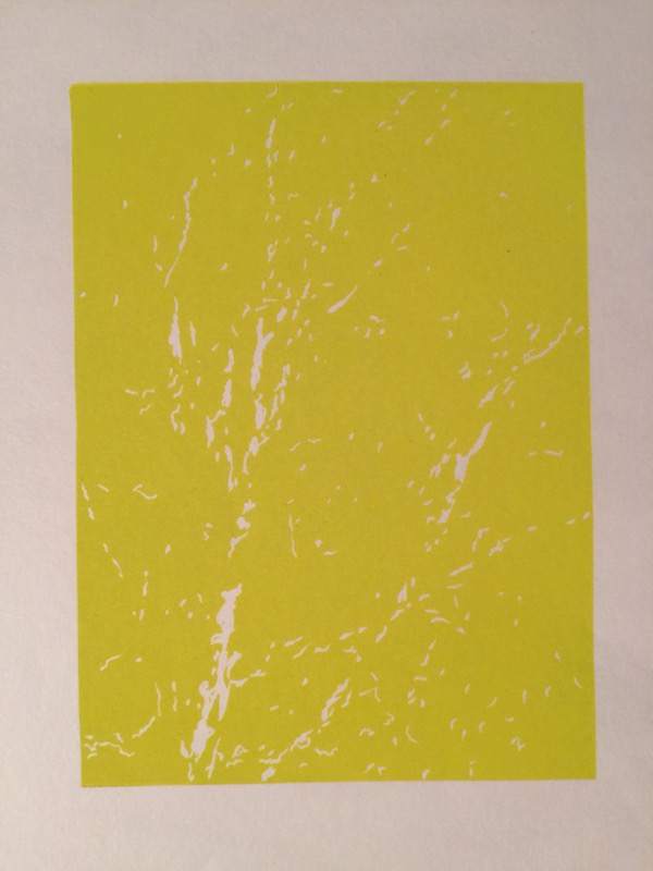 spring trees print - yellow